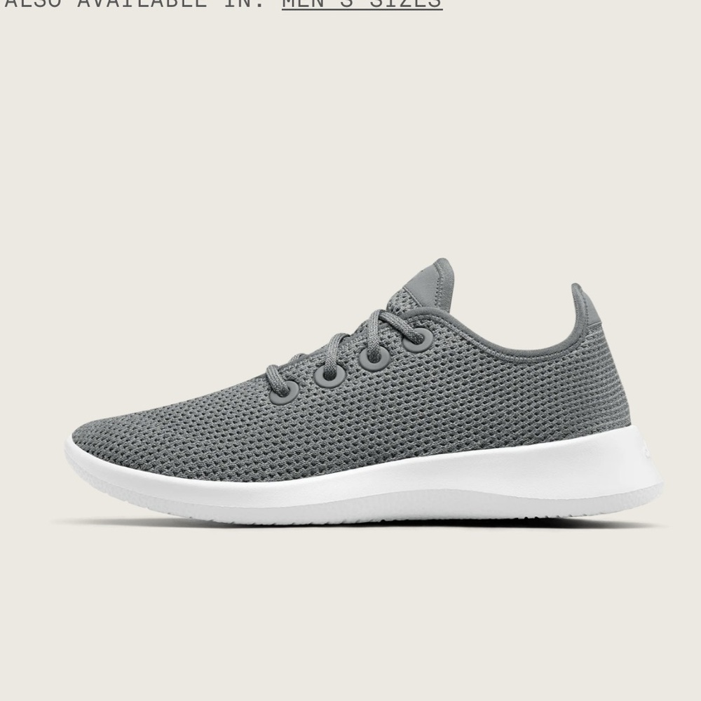 Allbirds Tree Runners Women's SZ 6 Mist Gray Sustainable Fashion Athletic